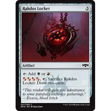 MtG Trading Card Game Ravnica Allegiance Common Rakdos Locket #237