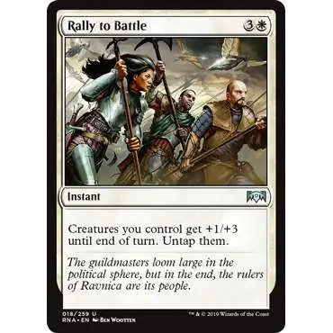 MtG Trading Card Game Ravnica Allegiance Uncommon Rally to Battle #18
