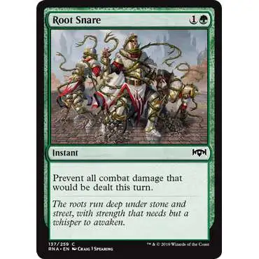 MtG Trading Card Game Ravnica Allegiance Common Root Snare #137