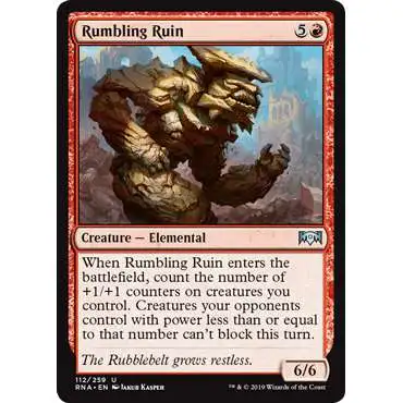MtG Trading Card Game Ravnica Allegiance Uncommon Foil Rumbling Ruin #112