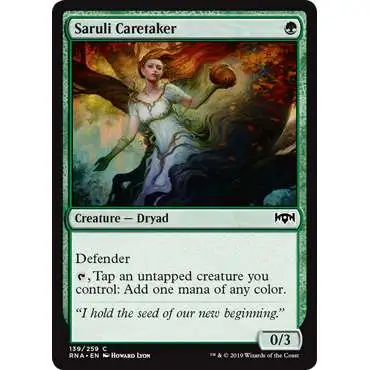 MtG Trading Card Game Ravnica Allegiance Common Foil Saruli Caretaker #139