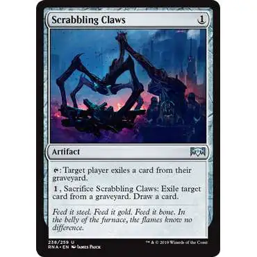 MtG Trading Card Game Ravnica Allegiance Uncommon Foil Scrabbling Claws #238