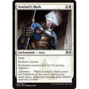 MtG Trading Card Game Ravnica Allegiance Uncommon Sentinel's Mark #20