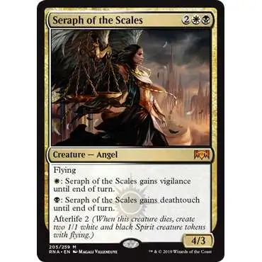 MtG Trading Card Game Ravnica Allegiance Mythic Rare Seraph of the Scales #205