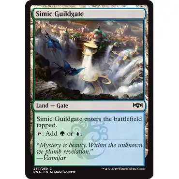 MtG Trading Card Game Ravnica Allegiance Common Simic Guildgate #257