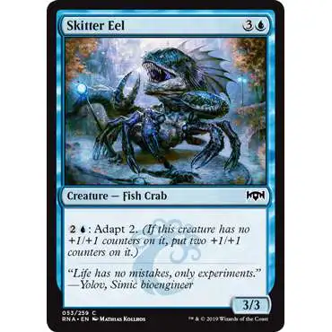 MtG Trading Card Game Ravnica Allegiance Common Skitter Eel #53