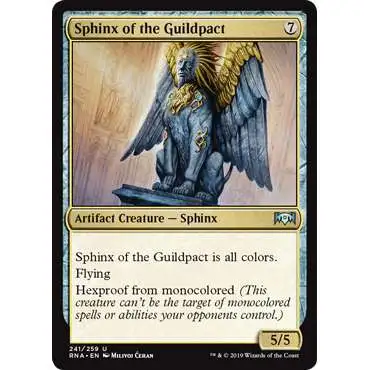 MtG Trading Card Game Ravnica Allegiance Uncommon Sphinx of the Guildpact #241