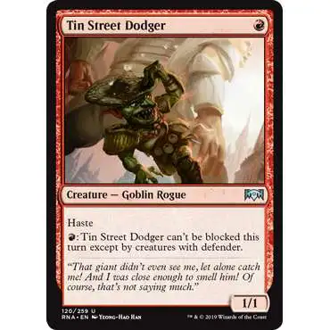 MtG Trading Card Game Ravnica Allegiance Uncommon Tin Street Dodger #120