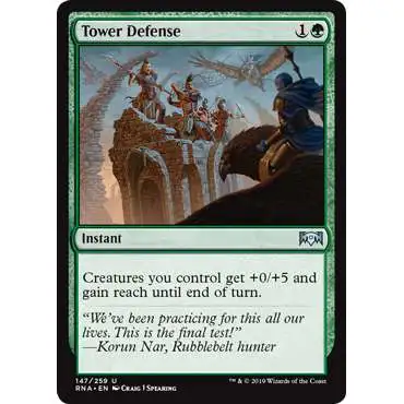 MtG Trading Card Game Ravnica Allegiance Uncommon Tower Defense #147