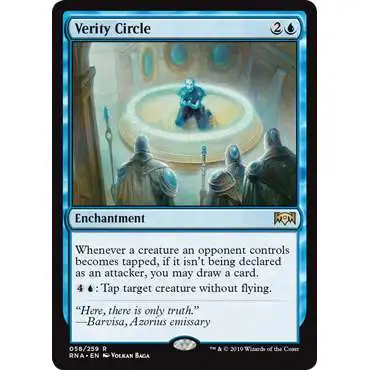 MtG Trading Card Game Ravnica Allegiance Rare Verity Circle #58