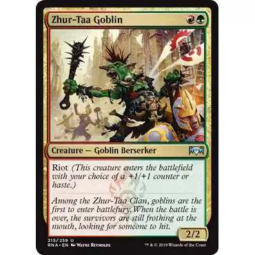 MtG Trading Card Game Ravnica Allegiance Uncommon Zhur-Taa Goblin #215