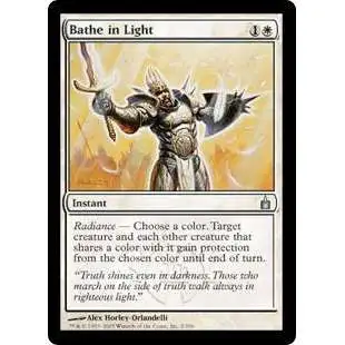 MtG Trading Card Game Ravnica: City of Guilds Uncommon Bathe in Light #2 [Moderately Played]