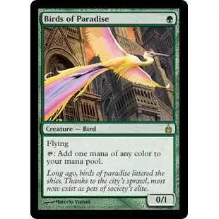 MtG Trading Card Game Ravnica: City of Guilds Rare Birds of Paradise #153
