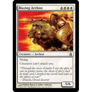 MtG Trading Card Game Ravnica: City of Guilds Rare Blazing Archon #4 [Moderately Played]