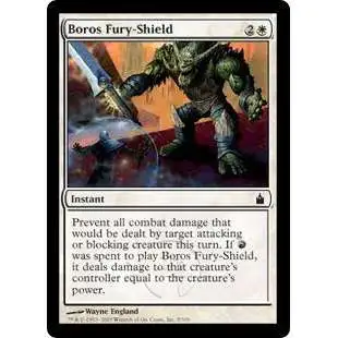 MtG Trading Card Game Ravnica: City of Guilds Common Boros Fury-Shield #5 [Lightly Played]