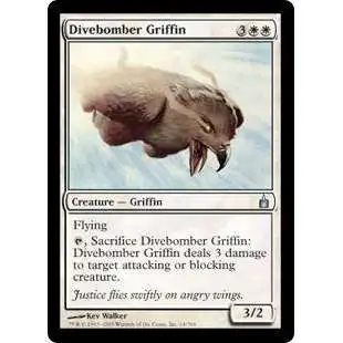 MtG Trading Card Game Ravnica: City of Guilds Uncommon FOIL Divebomber Griffin #14