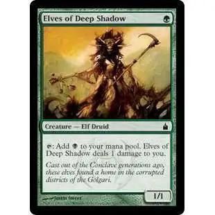 MtG Trading Card Game Ravnica: City of Guilds Common Elves of Deep Shadow #161