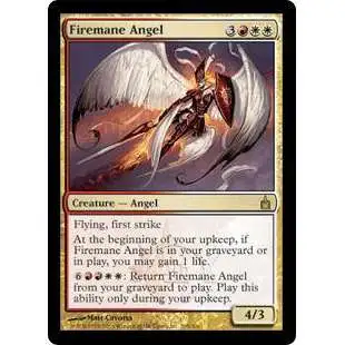 MtG Trading Card Game Ravnica: City of Guilds Rare Firemane Angel #205