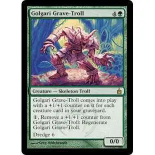 MtG Trading Card Game Ravnica: City of Guilds Rare Golgari Grave-Troll #167