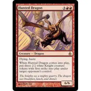 MtG Trading Card Game Ravnica: City of Guilds Rare Hunted Dragon #131