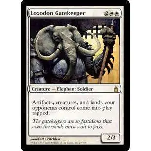 MtG Trading Card Game Ravnica: City of Guilds Rare Loxodon Gatekeeper #25