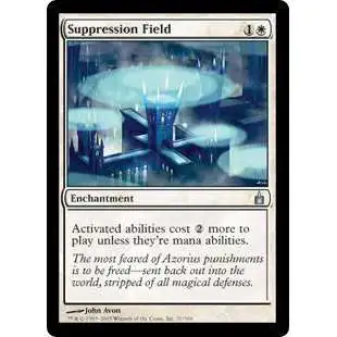 MtG Trading Card Game Ravnica: City of Guilds Uncommon Suppression Field #31