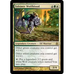 MtG Trading Card Game Ravnica: City of Guilds Rare Tolsimir Wolfblood #236