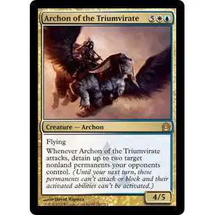 MtG Trading Card Game Return to Ravnica Rare Archon of the Triumvirate #142