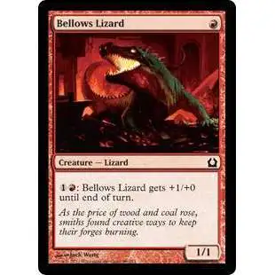 MtG Trading Card Game Return to Ravnica Common Bellows Lizard #88