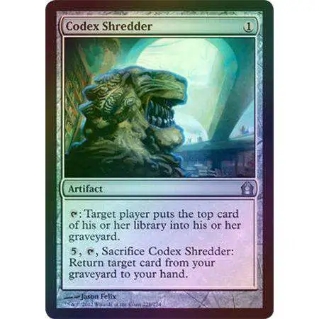 MtG Trading Card Game Return to Ravnica Uncommon Foil Codex Shredder #228