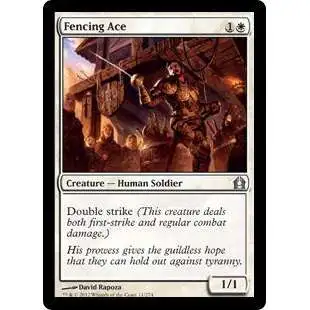MtG Trading Card Game Return to Ravnica Uncommon Fencing Ace #11