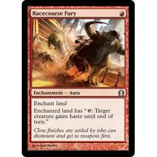 MtG Trading Card Game Return to Ravnica Uncommon Racecourse Fury #104
