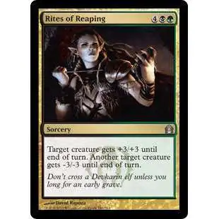 MtG Trading Card Game Return to Ravnica Uncommon Rites of Reaping #191