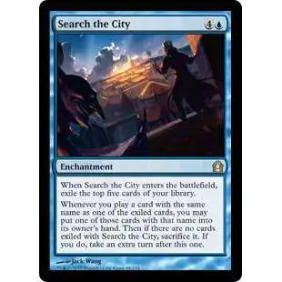 MtG Trading Card Game Return to Ravnica Rare Search the City #49