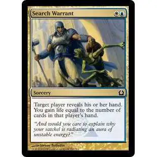 MtG Trading Card Game Return to Ravnica Common Search Warrant #193