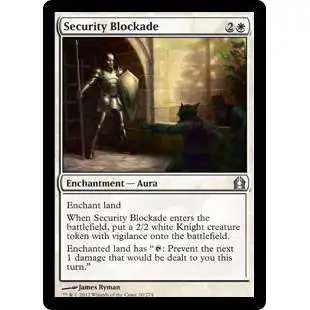 MtG Trading Card Game Return to Ravnica Uncommon Foil Security Blockade #20