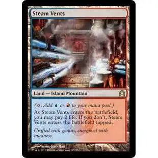 MtG Trading Card Game Return to Ravnica Rare Steam Vents #247