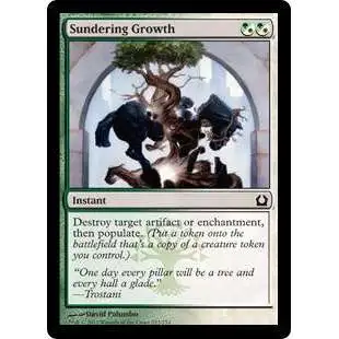 MtG Trading Card Game Return to Ravnica Common Sundering Growth #223
