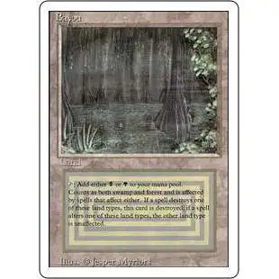 MtG Revised Rare Bayou [Moderately Played]