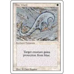 MtG Revised Uncommon Blue Ward #7 [Moderately Played]