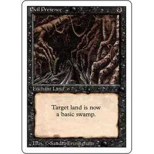 MtG Revised Uncommon Evil Presence #110