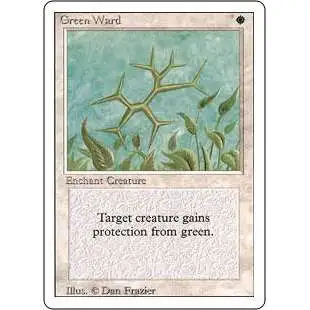 MtG Revised Uncommon Green Ward #20 [Moderately Played]