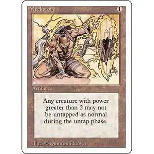 MtG Revised Rare Meekstone [Heavily Played]