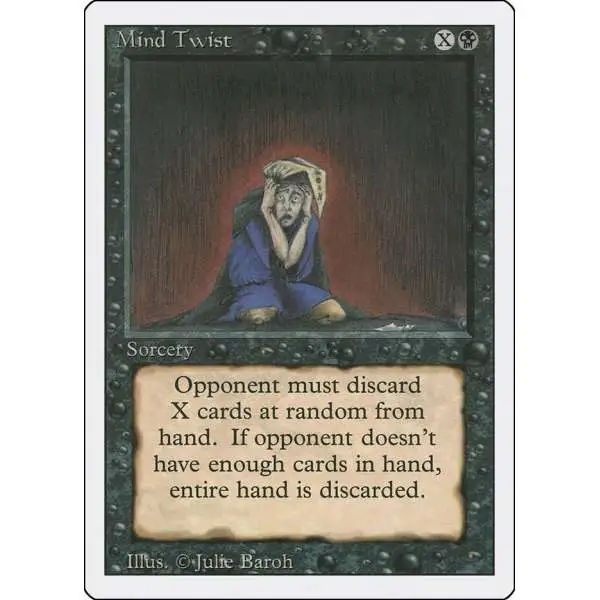 MtG Revised Rare Mind Twist [Lightly Played]