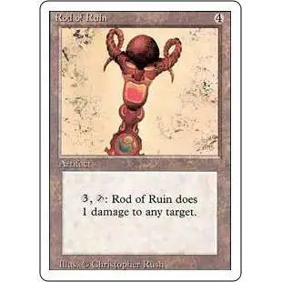 MtG Revised Uncommon Rod of Ruin #273