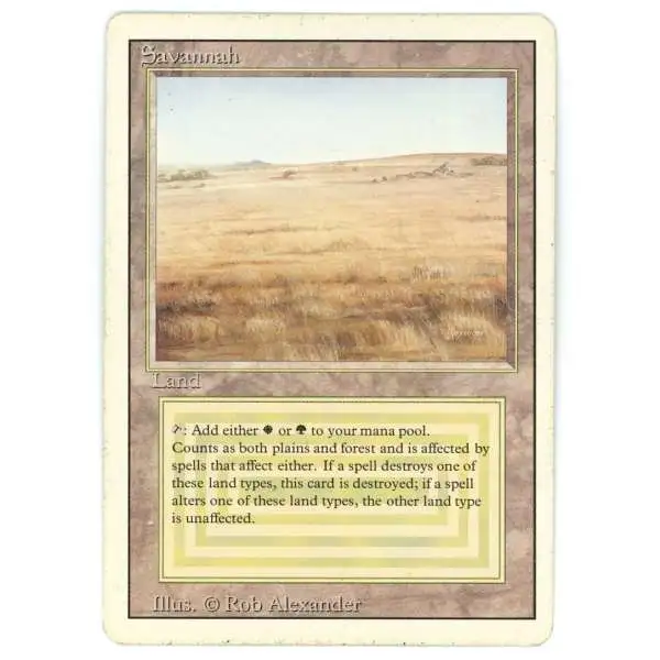 MtG Revised Rare Savannah [EX-NM]