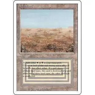 MtG Revised Rare Scrubland