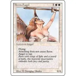 MtG Revised Uncommon Serra Angel #40 [Moderately Played]