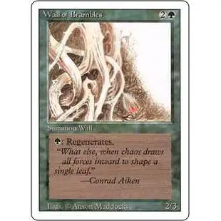 MtG Revised Uncommon Wall of Brambles #224