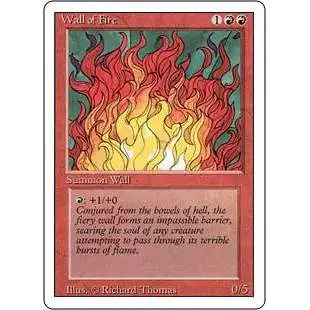 MtG Revised Uncommon Wall of Fire #183